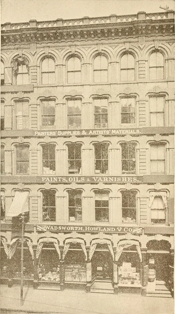 An illustration from Illustrated catalogue of Wadsworth, Howland & Co. : importers and dealers in artists' supplies and architects' and drafting materials., 1895, leaf 5