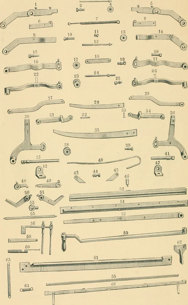 An illustration from Illustrated and descriptive catalogue of automatic knitting machinery .., 1886, leaf 27