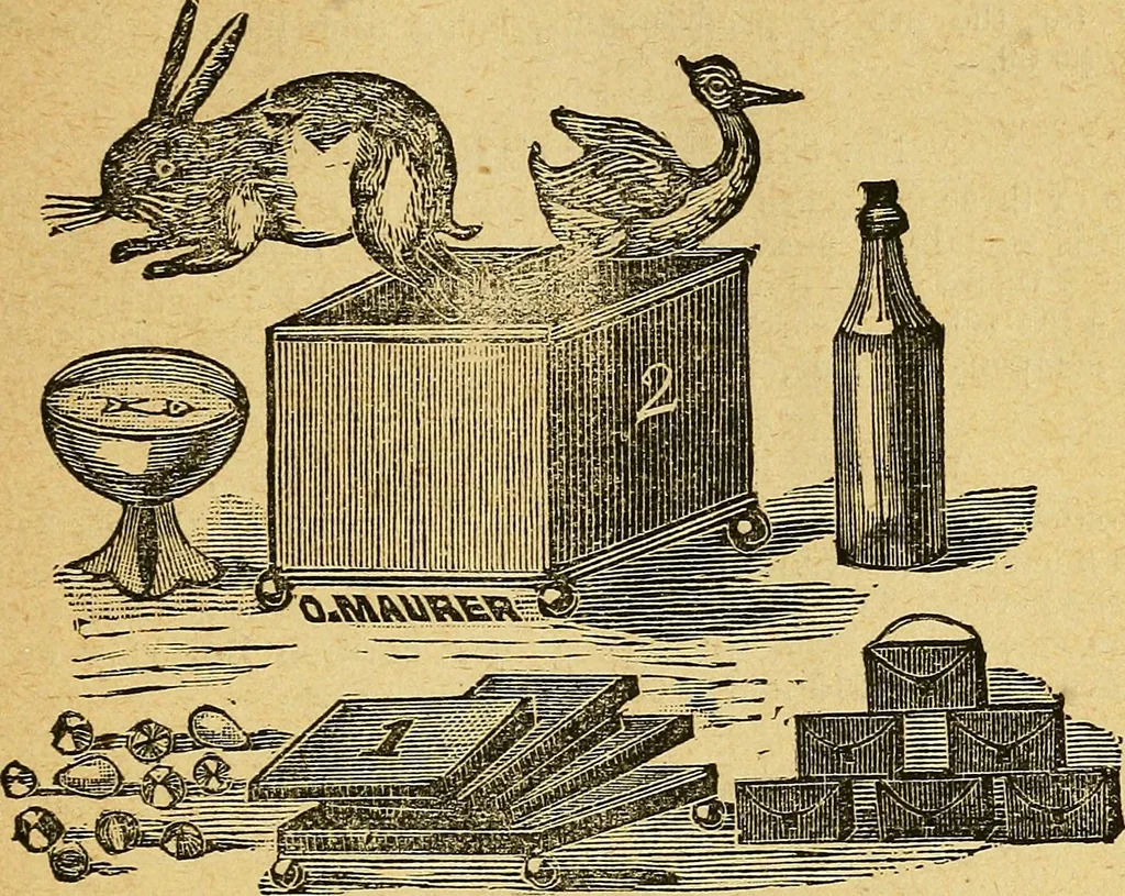 An illustration from Illustrated descriptive price-list of magical apparatus and illusions .., 1884, leaf 80