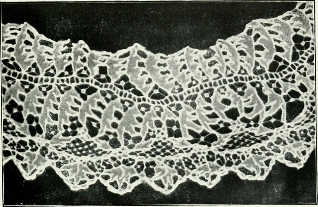 An illustration from Illustrated descriptive account of the Museum of Andalucian pottery and lace, antique and modern : together with notes on pre-Roman Seville and the lost city of Tharsis, 1913, leaf 110