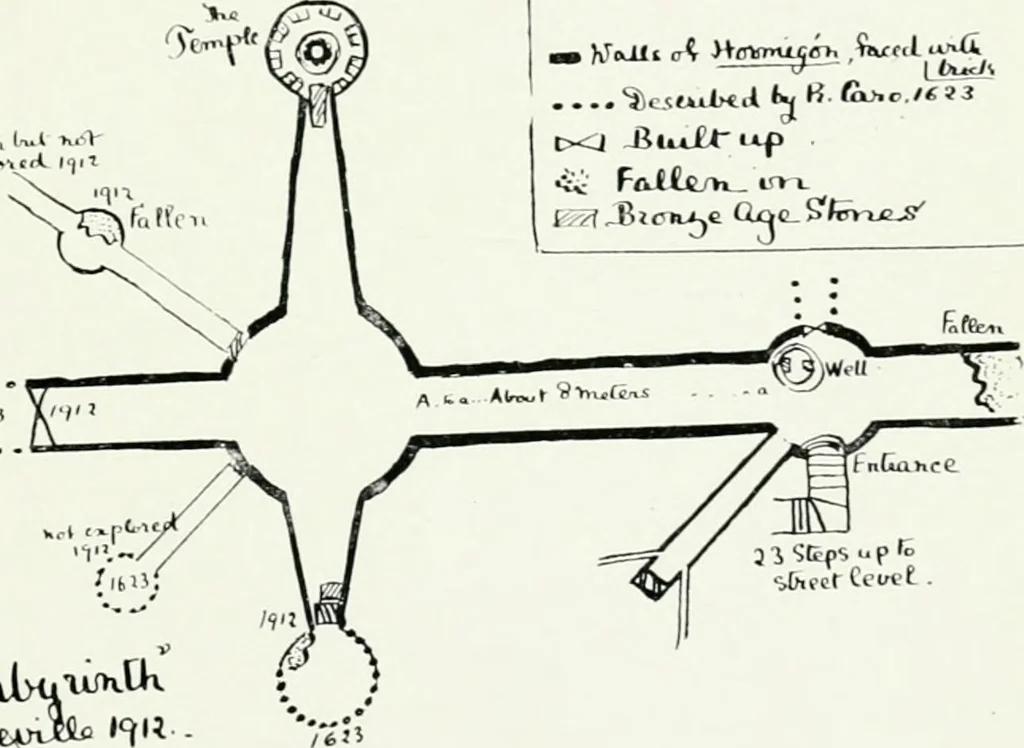An illustration from Illustrated descriptive account of the Museum of Andalucian pottery and lace, antique and modern : together with notes on pre-Roman Seville and the lost city of Tharsis, 1913, leaf 12