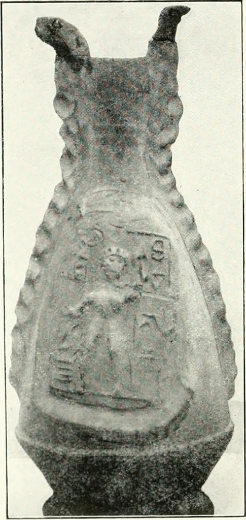 An illustration from Illustrated descriptive account of the Museum of Andalucian pottery and lace, antique and modern : together with notes on pre-Roman Seville and the lost city of Tharsis, 1913, leaf 35