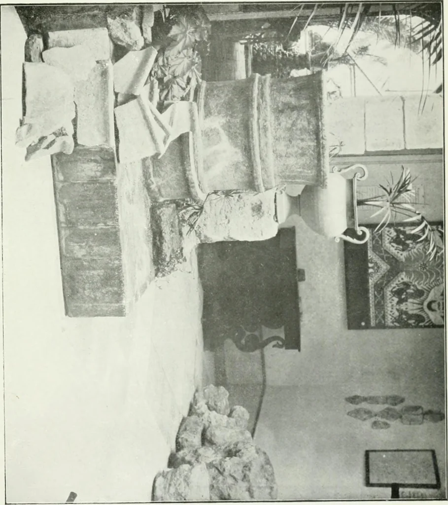 An illustration from Illustrated descriptive account of the Museum of Andalucian pottery and lace, antique and modern : together with notes on pre-Roman Seville and the lost city of Tharsis, 1913, leaf 56