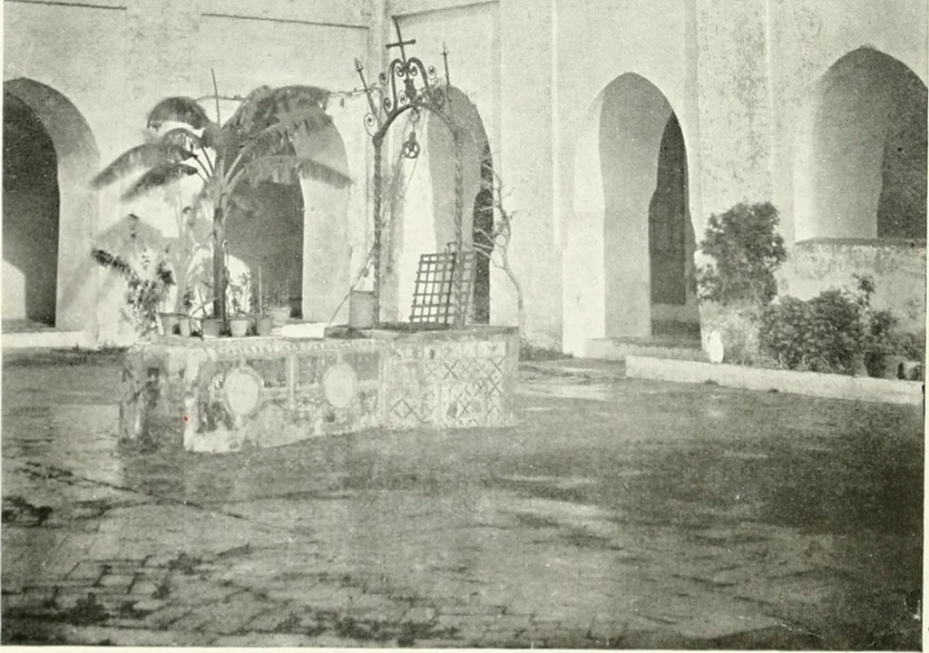 An illustration from Illustrated descriptive account of the Museum of Andalucian pottery and lace, antique and modern : together with notes on pre-Roman Seville and the lost city of Tharsis, 1913, leaf 65