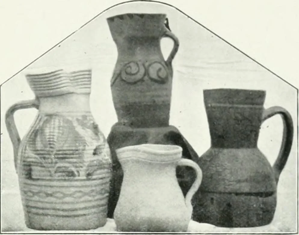 An illustration from Illustrated descriptive account of the Museum of Andalucian pottery and lace, antique and modern : together with notes on pre-Roman Seville and the lost city of Tharsis, 1913, leaf 68