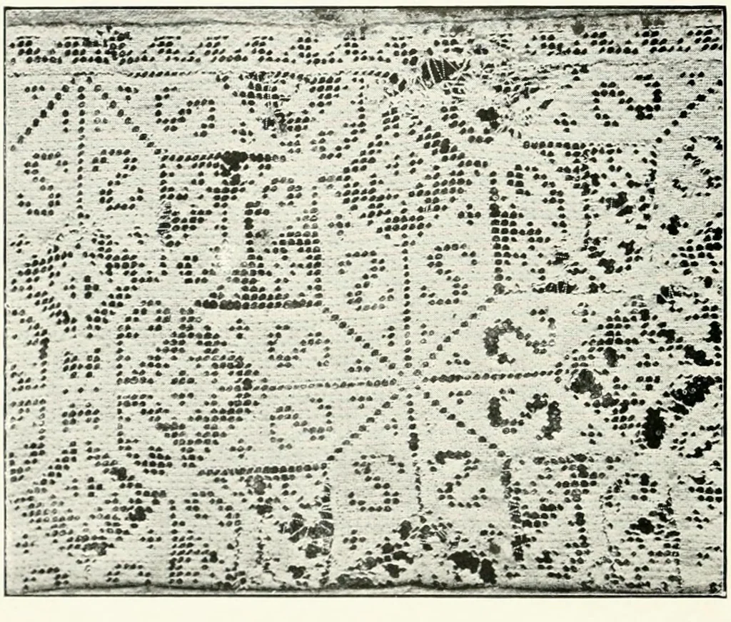 An illustration from Illustrated descriptive account of the Museum of Andalucian pottery and lace, antique and modern : together with notes on pre-Roman Seville and the lost city of Tharsis, 1913, leaf 71