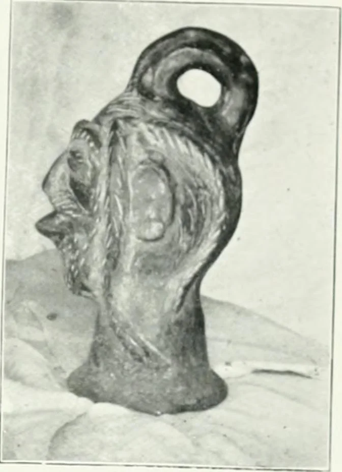 An illustration from Illustrated descriptive account of the Museum of Andalucian pottery and lace, antique and modern : together with notes on pre-Roman Seville and the lost city of Tharsis, 1913, leaf 86