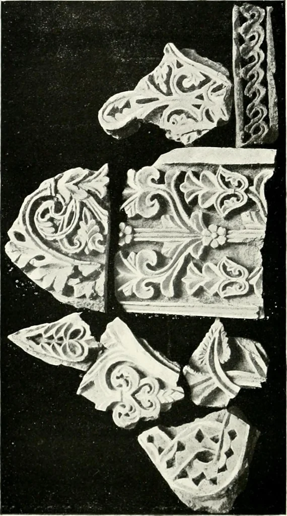 An illustration from Illustrated descriptive account of the Museum of Andalucian pottery and lace, antique and modern : together with notes on pre-Roman Seville and the lost city of Tharsis, 1913, leaf 89