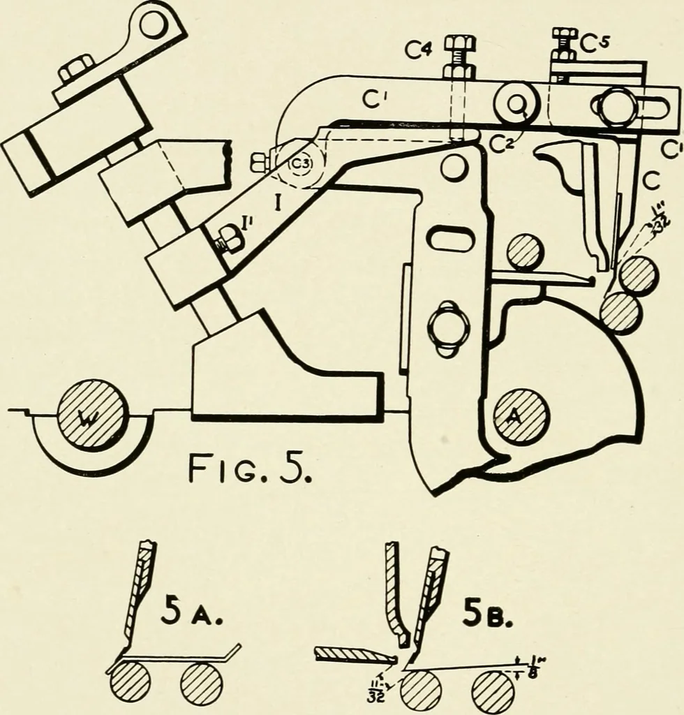 An illustration from Illustrated and descriptive catalog of Whitin cotton combing machinery : and handbook of useful information for overseers and operatives, 1922, leaf 41