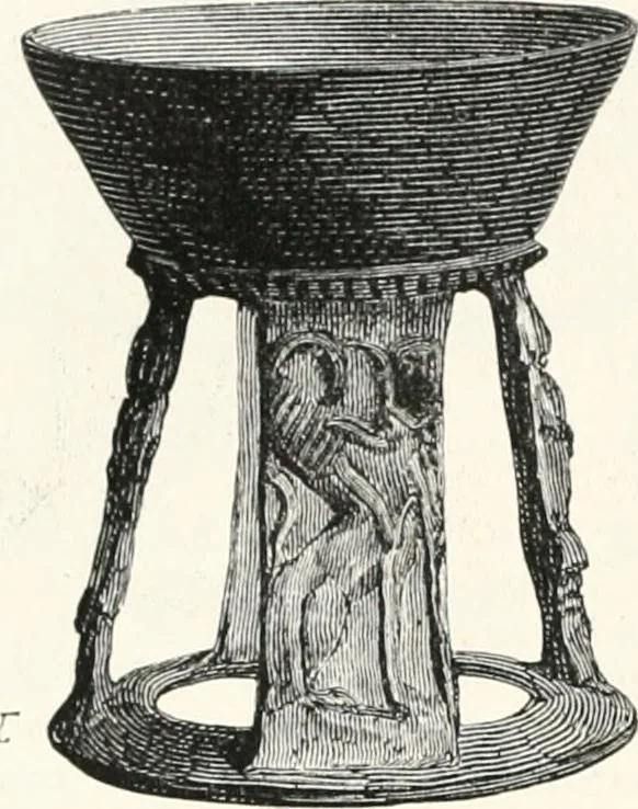 An illustration from An illustrated dictionary of words used in art and archaeology. Explaining terms frequently used in works on architecture, arms, bronzes, Christian art, colour, costume, decoration, devices, emblems, heraldry, lace, personal ornaments, pottery, painting, sculpture, &c., with their derivations, 1883, leaf 103