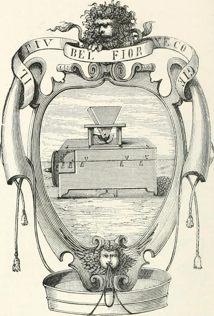 An illustration from An illustrated dictionary of words used in art and archaeology. Explaining terms frequently used in works on architecture, arms, bronzes, Christian art, colour, costume, decoration, devices, emblems, heraldry, lace, personal ornaments, pottery, painting, sculpture, &c., with their derivations, 1883, leaf 109