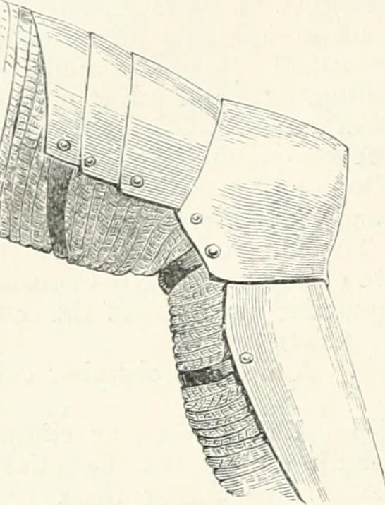 An illustration from An illustrated dictionary of words used in art and archaeology. Explaining terms frequently used in works on architecture, arms, bronzes, Christian art, colour, costume, decoration, devices, emblems, heraldry, lace, personal ornaments, pottery, painting, sculpture, &c., with their derivations, 1883, leaf 111