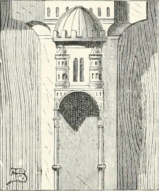 An illustration from An illustrated dictionary of words used in art and archaeology. Explaining terms frequently used in works on architecture, arms, bronzes, Christian art, colour, costume, decoration, devices, emblems, heraldry, lace, personal ornaments, pottery, painting, sculpture, &c., with their derivations, 1883, leaf 115