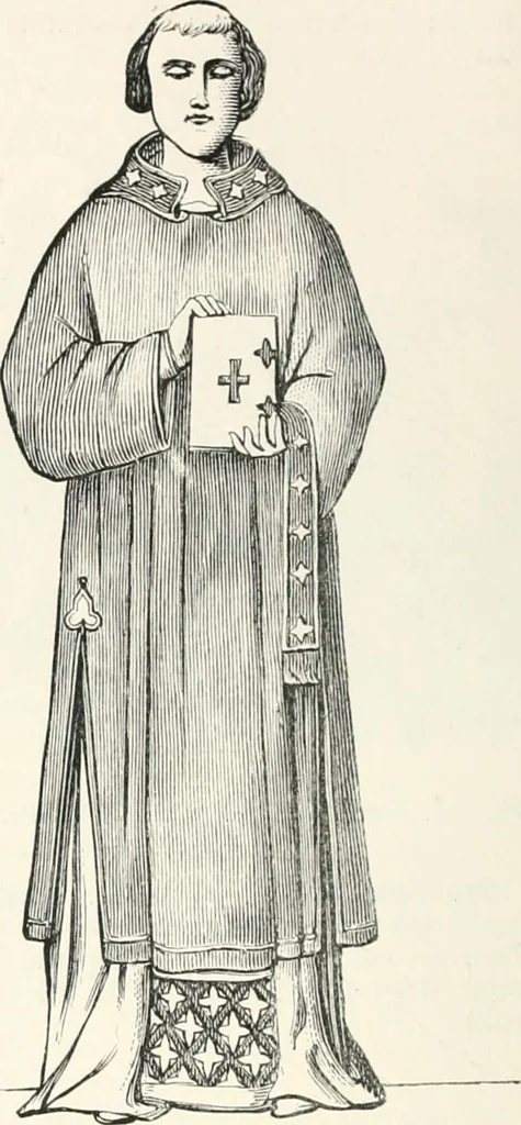 An illustration from An illustrated dictionary of words used in art and archaeology. Explaining terms frequently used in works on architecture, arms, bronzes, Christian art, colour, costume, decoration, devices, emblems, heraldry, lace, personal ornaments, pottery, painting, sculpture, &c., with their derivations, 1883, leaf 115