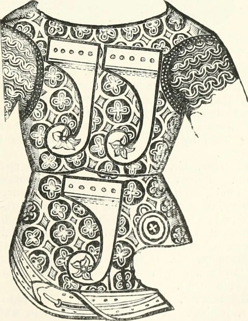 An illustration from An illustrated dictionary of words used in art and archaeology. Explaining terms frequently used in works on architecture, arms, bronzes, Christian art, colour, costume, decoration, devices, emblems, heraldry, lace, personal ornaments, pottery, painting, sculpture, &c., with their derivations, 1883, leaf 120