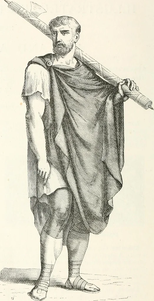 An illustration from An illustrated dictionary of words used in art and archaeology. Explaining terms frequently used in works on architecture, arms, bronzes, Christian art, colour, costume, decoration, devices, emblems, heraldry, lace, personal ornaments, pottery, painting, sculpture, &c., with their derivations, 1883, leaf 13