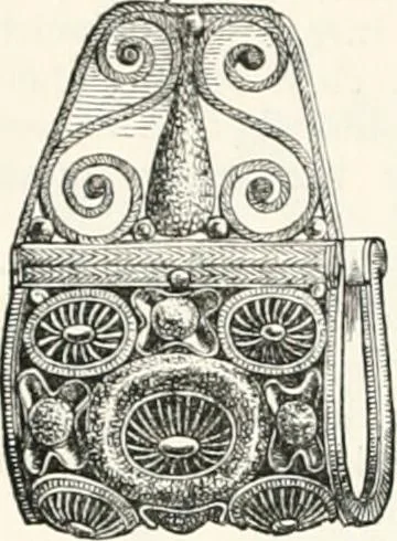 An illustration from An illustrated dictionary of words used in art and archaeology. Explaining terms frequently used in works on architecture, arms, bronzes, Christian art, colour, costume, decoration, devices, emblems, heraldry, lace, personal ornaments, pottery, painting, sculpture, &c., with their derivations, 1883, leaf 131