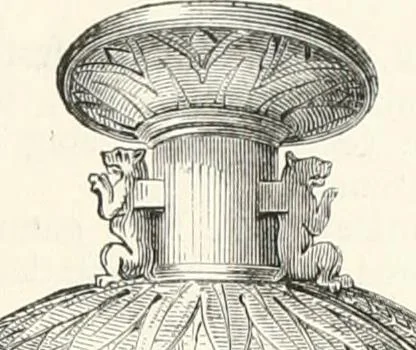 An illustration from An illustrated dictionary of words used in art and archaeology. Explaining terms frequently used in works on architecture, arms, bronzes, Christian art, colour, costume, decoration, devices, emblems, heraldry, lace, personal ornaments, pottery, painting, sculpture, &c., with their derivations, 1883, leaf 132