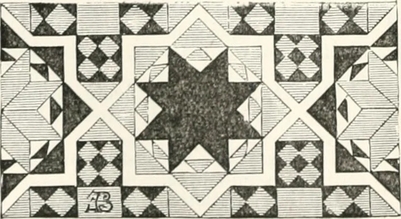 An illustration from An illustrated dictionary of words used in art and archaeology. Explaining terms frequently used in works on architecture, arms, bronzes, Christian art, colour, costume, decoration, devices, emblems, heraldry, lace, personal ornaments, pottery, painting, sculpture, &c., with their derivations, 1883, leaf 135