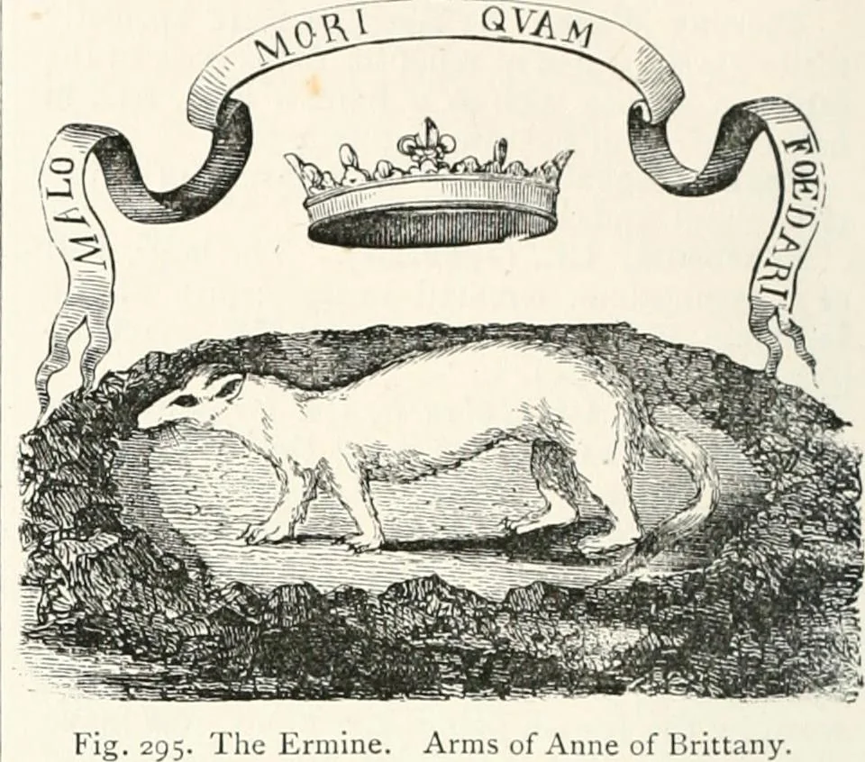 An illustration from An illustrated dictionary of words used in art and archaeology. Explaining terms frequently used in works on architecture, arms, bronzes, Christian art, colour, costume, decoration, devices, emblems, heraldry, lace, personal ornaments, pottery, painting, sculpture, &c., with their derivations, 1883, leaf 141