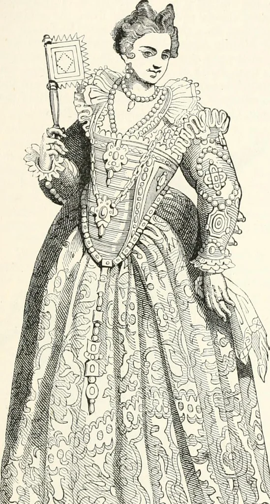 An illustration from An illustrated dictionary of words used in art and archaeology. Explaining terms frequently used in works on architecture, arms, bronzes, Christian art, colour, costume, decoration, devices, emblems, heraldry, lace, personal ornaments, pottery, painting, sculpture, &c., with their derivations, 1883, leaf 146