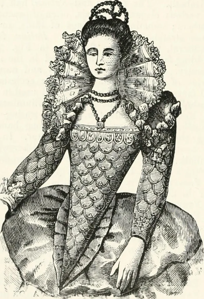 An illustration from An illustrated dictionary of words used in art and archaeology. Explaining terms frequently used in works on architecture, arms, bronzes, Christian art, colour, costume, decoration, devices, emblems, heraldry, lace, personal ornaments, pottery, painting, sculpture, &c., with their derivations, 1883, leaf 147