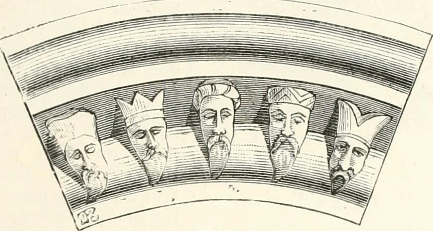 An illustration from An illustrated dictionary of words used in art and archaeology. Explaining terms frequently used in works on architecture, arms, bronzes, Christian art, colour, costume, decoration, devices, emblems, heraldry, lace, personal ornaments, pottery, painting, sculpture, &c., with their derivations, 1883, leaf 152