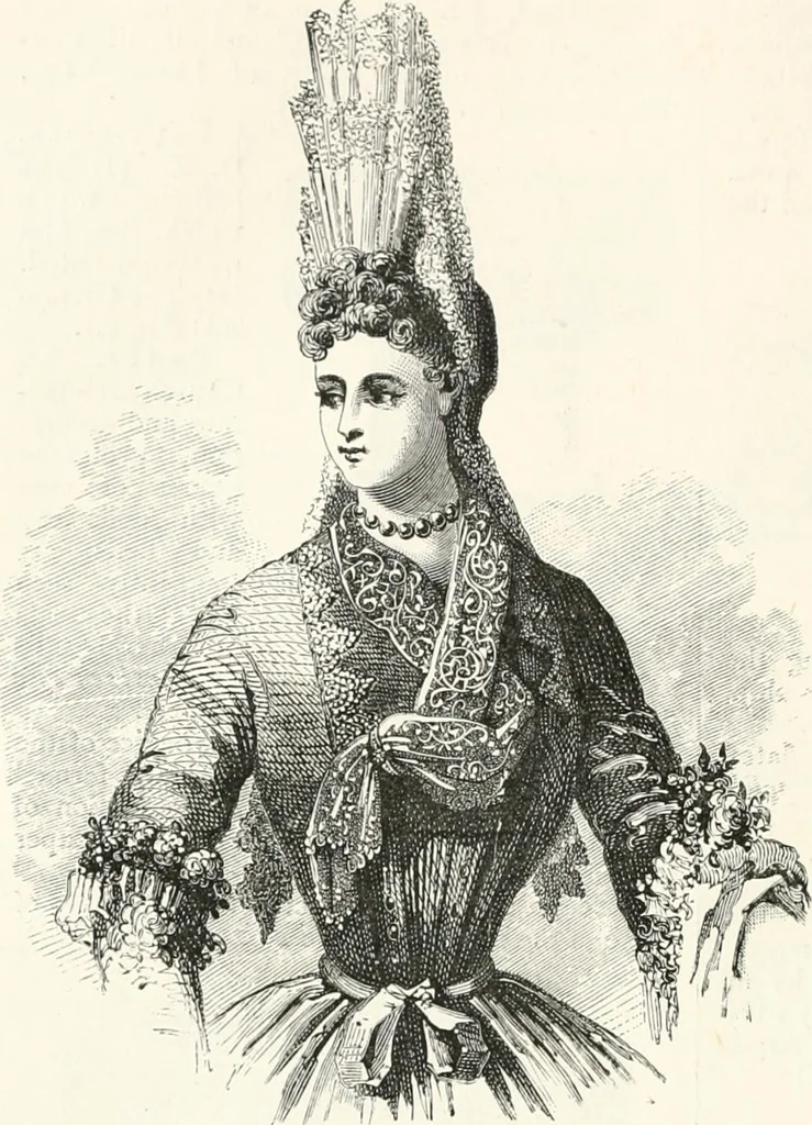 An illustration from An illustrated dictionary of words used in art and archaeology. Explaining terms frequently used in works on architecture, arms, bronzes, Christian art, colour, costume, decoration, devices, emblems, heraldry, lace, personal ornaments, pottery, painting, sculpture, &c., with their derivations, 1883, leaf 155