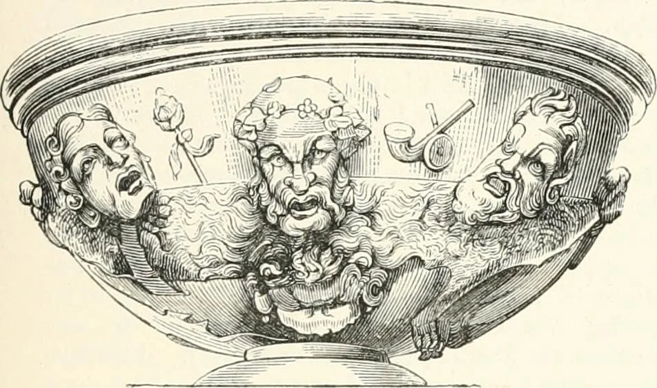 An illustration from An illustrated dictionary of words used in art and archaeology. Explaining terms frequently used in works on architecture, arms, bronzes, Christian art, colour, costume, decoration, devices, emblems, heraldry, lace, personal ornaments, pottery, painting, sculpture, &c., with their derivations, 1883, leaf 16