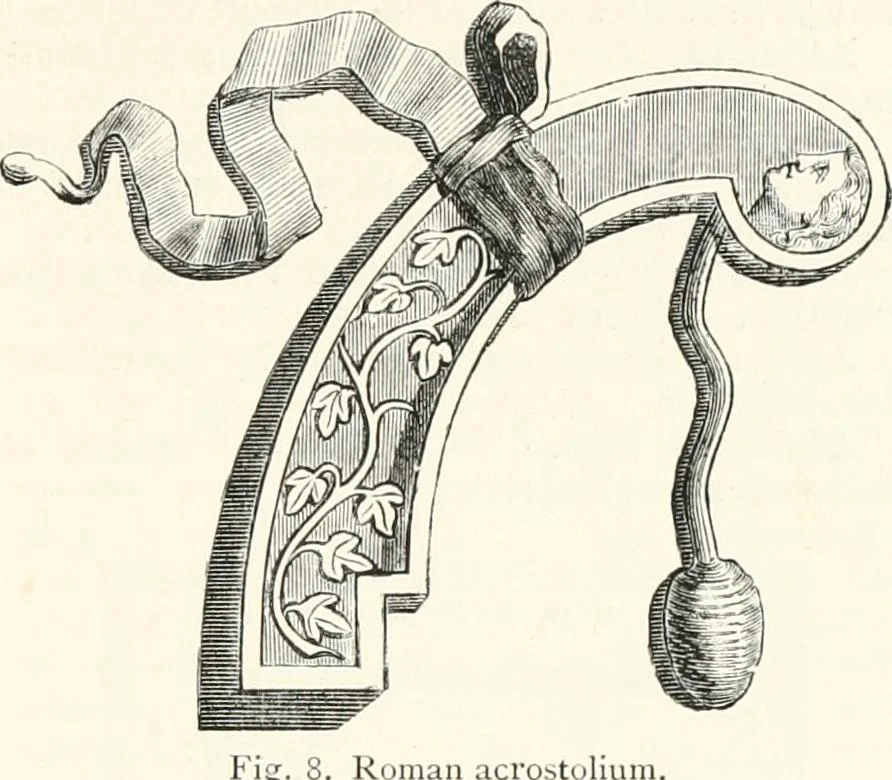 An illustration from An illustrated dictionary of words used in art and archaeology. Explaining terms frequently used in works on architecture, arms, bronzes, Christian art, colour, costume, decoration, devices, emblems, heraldry, lace, personal ornaments, pottery, painting, sculpture, &c., with their derivations, 1883, leaf 16
