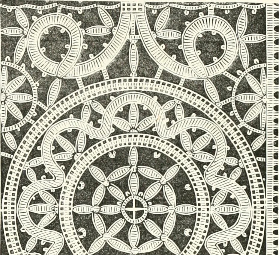 An illustration from An illustrated dictionary of words used in art and archaeology. Explaining terms frequently used in works on architecture, arms, bronzes, Christian art, colour, costume, decoration, devices, emblems, heraldry, lace, personal ornaments, pottery, painting, sculpture, &c., with their derivations, 1883, leaf 164