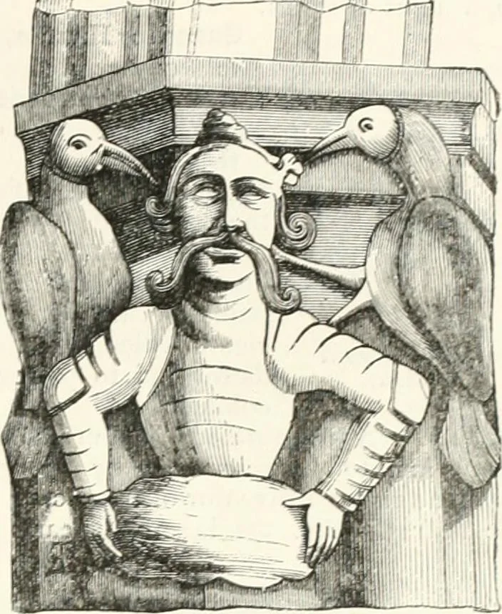 An illustration from An illustrated dictionary of words used in art and archaeology. Explaining terms frequently used in works on architecture, arms, bronzes, Christian art, colour, costume, decoration, devices, emblems, heraldry, lace, personal ornaments, pottery, painting, sculpture, &c., with their derivations, 1883, leaf 172