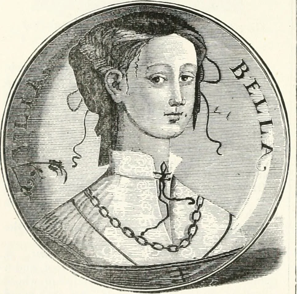 An illustration from An illustrated dictionary of words used in art and archaeology. Explaining terms frequently used in works on architecture, arms, bronzes, Christian art, colour, costume, decoration, devices, emblems, heraldry, lace, personal ornaments, pottery, painting, sculpture, &c., with their derivations, 1883, leaf 173
