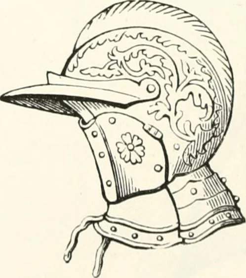 An illustration from An illustrated dictionary of words used in art and archaeology. Explaining terms frequently used in works on architecture, arms, bronzes, Christian art, colour, costume, decoration, devices, emblems, heraldry, lace, personal ornaments, pottery, painting, sculpture, &c., with their derivations, 1883, leaf 179