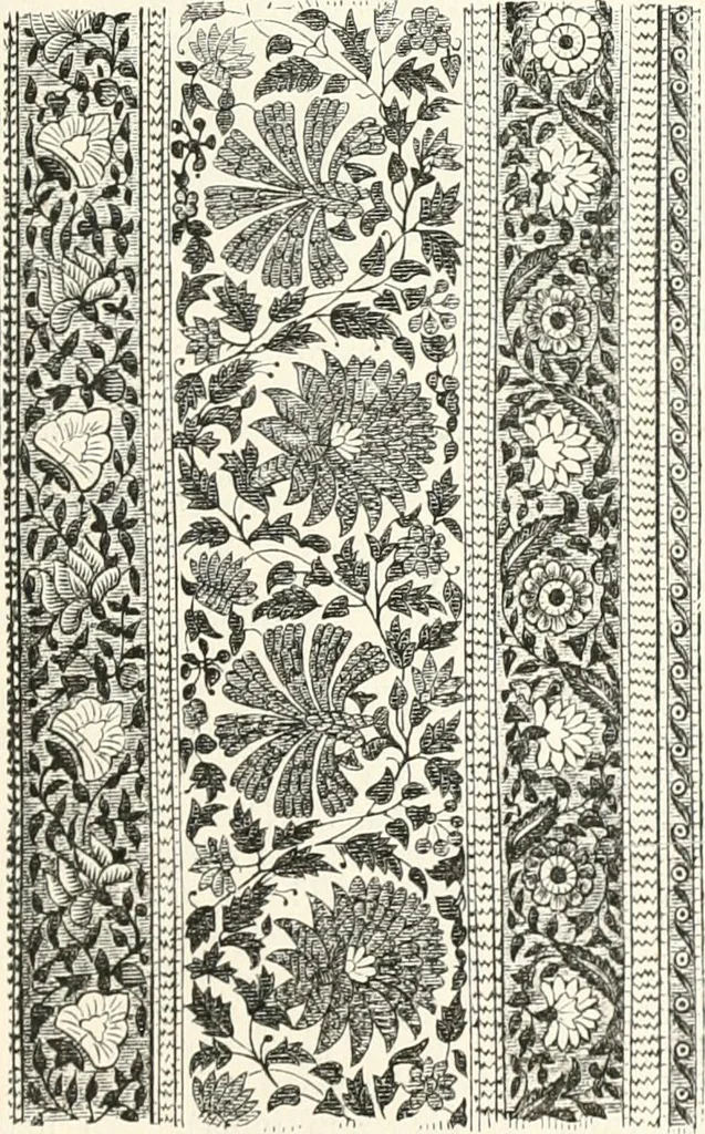 An illustration from An illustrated dictionary of words used in art and archaeology. Explaining terms frequently used in works on architecture, arms, bronzes, Christian art, colour, costume, decoration, devices, emblems, heraldry, lace, personal ornaments, pottery, painting, sculpture, &c., with their derivations, 1883, leaf 188