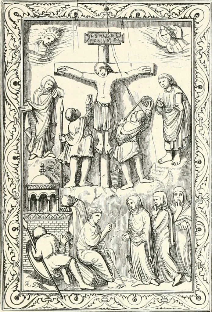 An illustration from An illustrated dictionary of words used in art and archaeology. Explaining terms frequently used in works on architecture, arms, bronzes, Christian art, colour, costume, decoration, devices, emblems, heraldry, lace, personal ornaments, pottery, painting, sculpture, &c., with their derivations, 1883, leaf 192