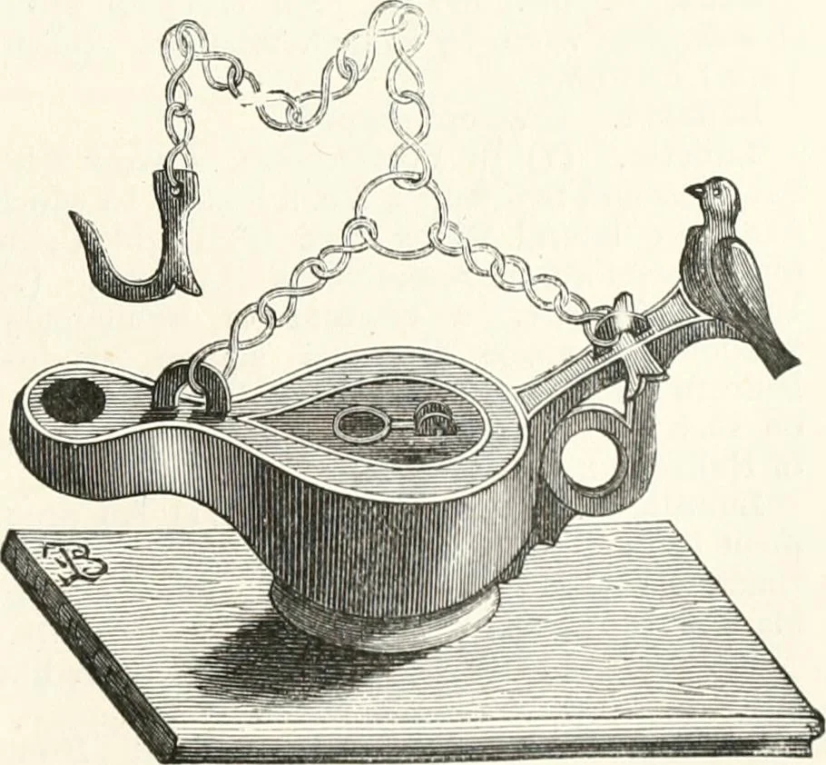 An illustration from An illustrated dictionary of words used in art and archaeology. Explaining terms frequently used in works on architecture, arms, bronzes, Christian art, colour, costume, decoration, devices, emblems, heraldry, lace, personal ornaments, pottery, painting, sculpture, &c., with their derivations, 1883, leaf 210