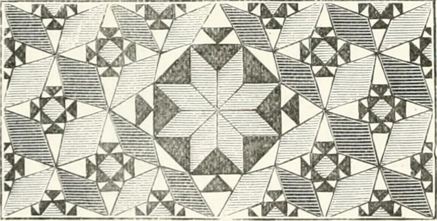 An illustration from An illustrated dictionary of words used in art and archaeology. Explaining terms frequently used in works on architecture, arms, bronzes, Christian art, colour, costume, decoration, devices, emblems, heraldry, lace, personal ornaments, pottery, painting, sculpture, &c., with their derivations, 1883, leaf 217