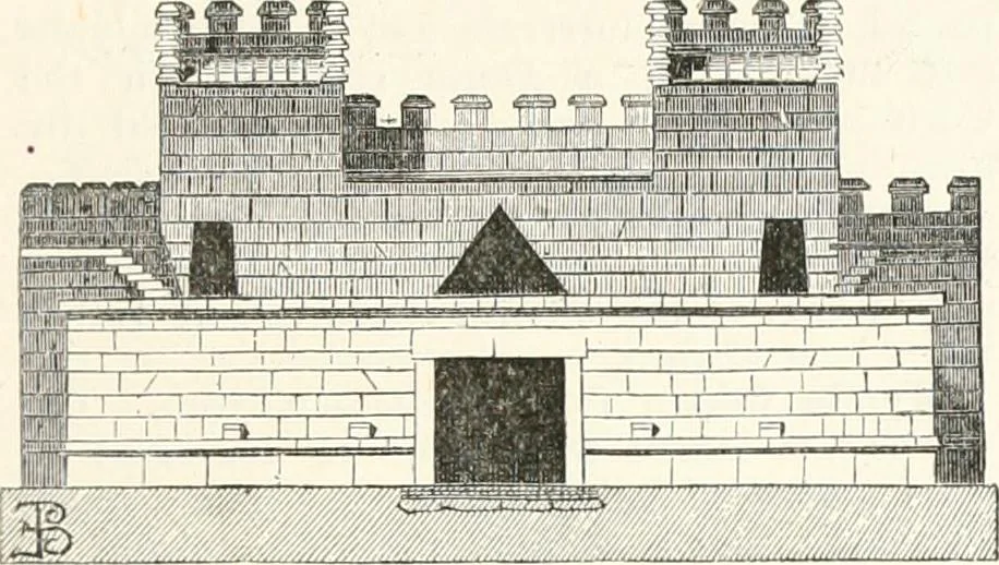 An illustration from An illustrated dictionary of words used in art and archaeology. Explaining terms frequently used in works on architecture, arms, bronzes, Christian art, colour, costume, decoration, devices, emblems, heraldry, lace, personal ornaments, pottery, painting, sculpture, &c., with their derivations, 1883, leaf 230