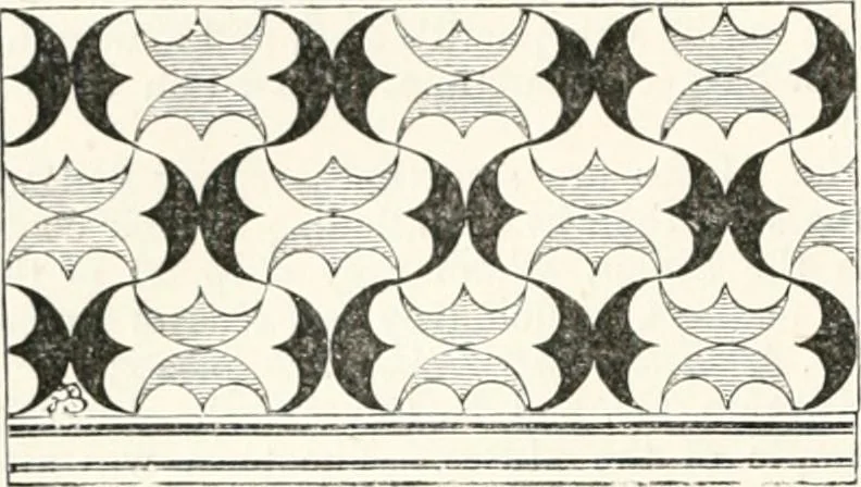 An illustration from An illustrated dictionary of words used in art and archaeology. Explaining terms frequently used in works on architecture, arms, bronzes, Christian art, colour, costume, decoration, devices, emblems, heraldry, lace, personal ornaments, pottery, painting, sculpture, &c., with their derivations, 1883, leaf 231