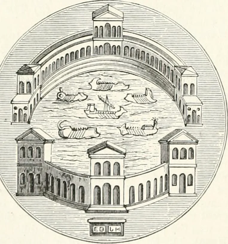 An illustration from An illustrated dictionary of words used in art and archaeology. Explaining terms frequently used in works on architecture, arms, bronzes, Christian art, colour, costume, decoration, devices, emblems, heraldry, lace, personal ornaments, pottery, painting, sculpture, &c., with their derivations, 1883, leaf 233