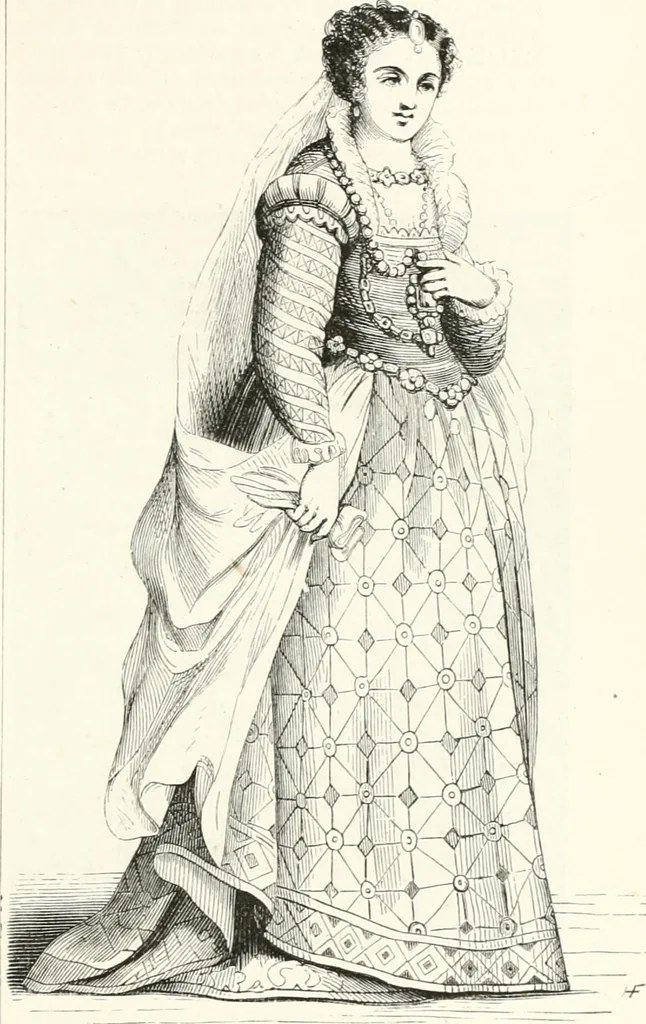 An illustration from An illustrated dictionary of words used in art and archaeology. Explaining terms frequently used in works on architecture, arms, bronzes, Christian art, colour, costume, decoration, devices, emblems, heraldry, lace, personal ornaments, pottery, painting, sculpture, &c., with their derivations, 1883, leaf 234