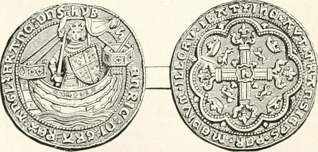 An illustration from An illustrated dictionary of words used in art and archaeology. Explaining terms frequently used in works on architecture, arms, bronzes, Christian art, colour, costume, decoration, devices, emblems, heraldry, lace, personal ornaments, pottery, painting, sculpture, &c., with their derivations, 1883, leaf 237