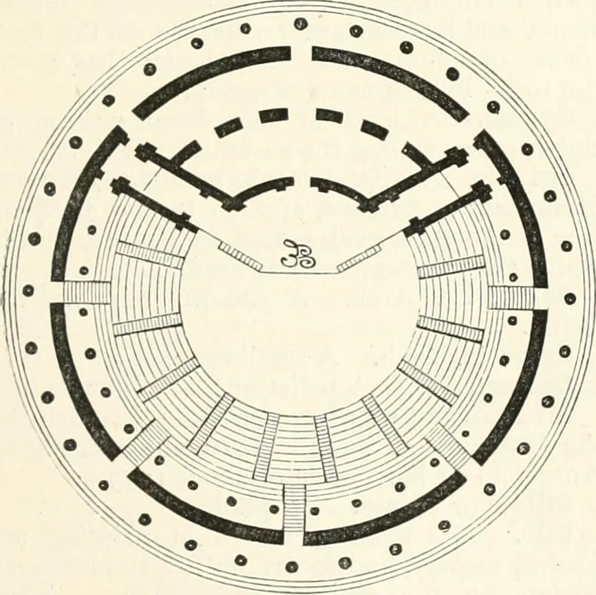 An illustration from An illustrated dictionary of words used in art and archaeology. Explaining terms frequently used in works on architecture, arms, bronzes, Christian art, colour, costume, decoration, devices, emblems, heraldry, lace, personal ornaments, pottery, painting, sculpture, &c., with their derivations, 1883, leaf 242