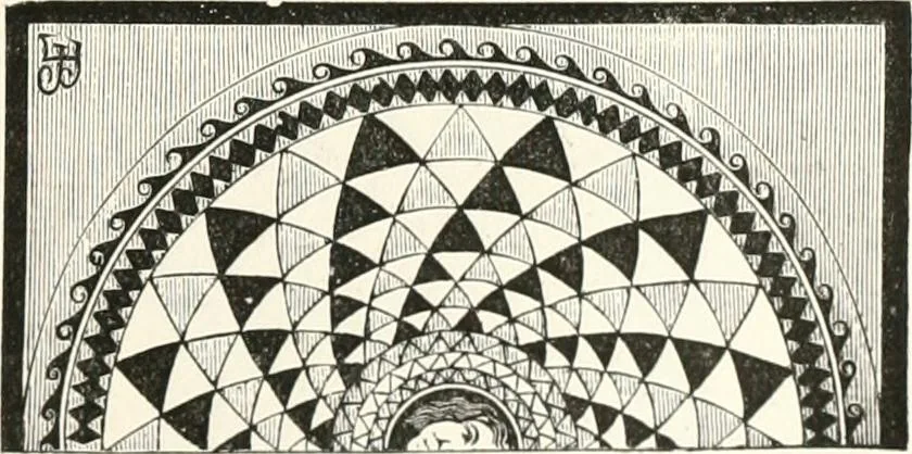 An illustration from An illustrated dictionary of words used in art and archaeology. Explaining terms frequently used in works on architecture, arms, bronzes, Christian art, colour, costume, decoration, devices, emblems, heraldry, lace, personal ornaments, pottery, painting, sculpture, &c., with their derivations, 1883, leaf 246