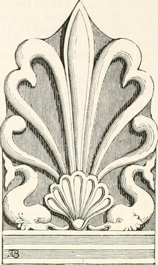 An illustration from An illustrated dictionary of words used in art and archaeology. Explaining terms frequently used in works on architecture, arms, bronzes, Christian art, colour, costume, decoration, devices, emblems, heraldry, lace, personal ornaments, pottery, painting, sculpture, &c., with their derivations, 1883, leaf 253