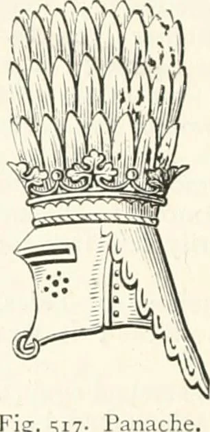 An illustration from An illustrated dictionary of words used in art and archaeology. Explaining terms frequently used in works on architecture, arms, bronzes, Christian art, colour, costume, decoration, devices, emblems, heraldry, lace, personal ornaments, pottery, painting, sculpture, &c., with their derivations, 1883, leaf 253