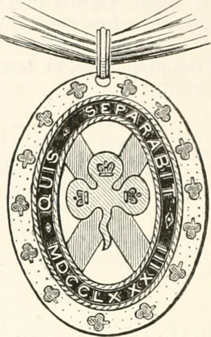 An illustration from An illustrated dictionary of words used in art and archaeology. Explaining terms frequently used in works on architecture, arms, bronzes, Christian art, colour, costume, decoration, devices, emblems, heraldry, lace, personal ornaments, pottery, painting, sculpture, &c., with their derivations, 1883, leaf 257