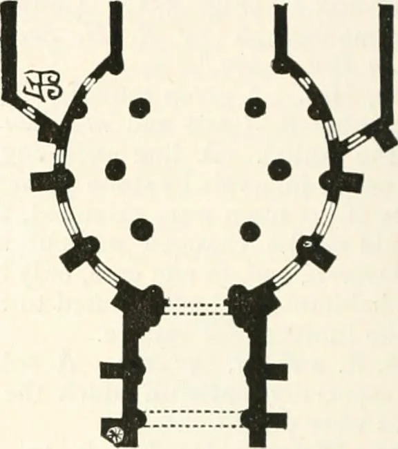 An illustration from An illustrated dictionary of words used in art and archaeology. Explaining terms frequently used in works on architecture, arms, bronzes, Christian art, colour, costume, decoration, devices, emblems, heraldry, lace, personal ornaments, pottery, painting, sculpture, &c., with their derivations, 1883, leaf 273
