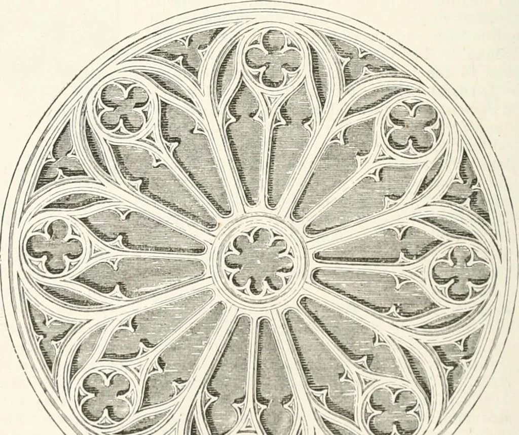 An illustration from An illustrated dictionary of words used in art and archaeology. Explaining terms frequently used in works on architecture, arms, bronzes, Christian art, colour, costume, decoration, devices, emblems, heraldry, lace, personal ornaments, pottery, painting, sculpture, &c., with their derivations, 1883, leaf 293